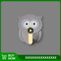 Household Adhesive Hook Cartoon Owl Small Owl Hook Strong Adhesive Key Holder Household Storage Hook Home Decor Punch-free Picture Hangers Hooks