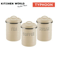 Typhoon 1400.581 Vintage Cream of 3 Tea, Coffee, Sugar Set / กระปุกใส่เครื่องวัตถุดิบ