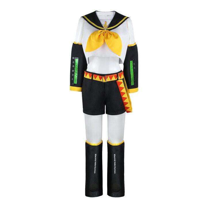 anime-kcagamine-cosplay-costumes-rin-len-brother-sister-uniform-halloween-party-yellow-wigs-christmas-gifts-tops-pants-clothes