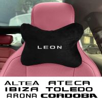 Car Headrest Neck Pillows Auto Accessories For Seat Leon Ibiza Ateca Arona Cordoba Toledo Altea Alhambra Arosa Exeo Mii Tarraco