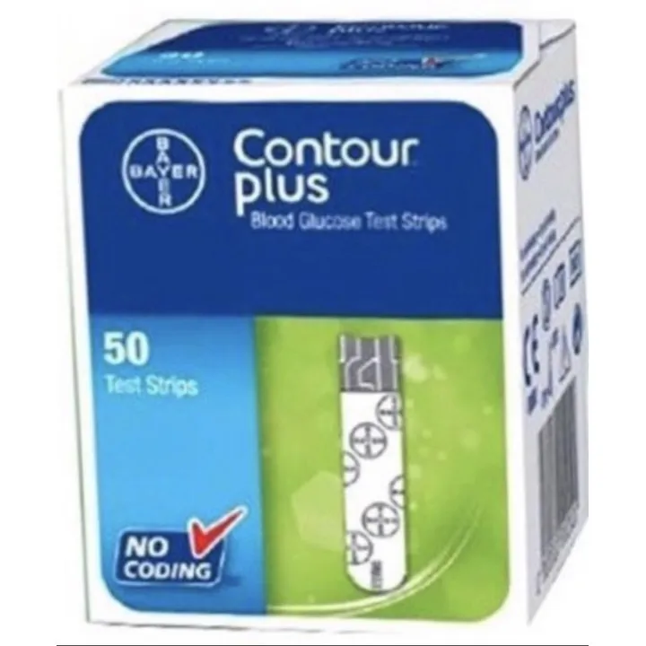 Contour Plus Test Strips 50 (07/23) Lazada