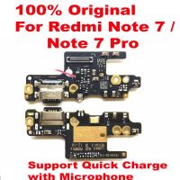 บอร์ดชาร์จทํางานดั้งเดิมสําหรับ Xiaomi Redmi Note 7 Note7 Pro USB Plug Charge Charger Dork Connector ไมโครโฟน Flex Cable