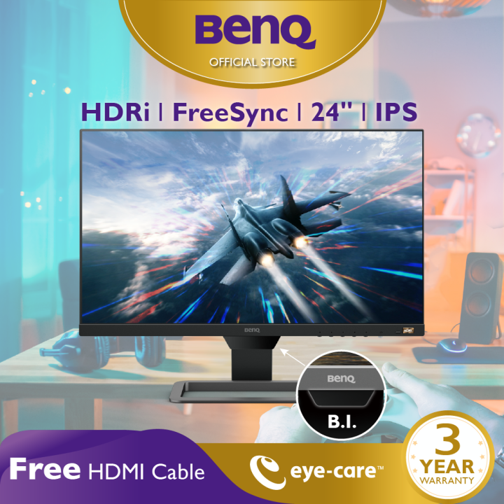 BenQ EW2480 24" 1920x1080 1080p FHD 169 HDRi IPS LED 75Hz Screen Eye