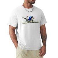 Blue Wren Family Clothing T-Shirt For A Hippie Clothes MenS Cotton T-Shirt
