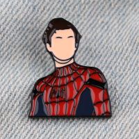 {EDDLYT}ป้าย Spider Man พร้อมอะนิเมะ Enamel Pin เข็มกลัดกระเป๋า Lapel Pins ป้ายการ์ตูนบนกระเป๋าเป้สะพายหลังเครื่องประดับตกแต่งของขวัญอุปกรณ์เสริม