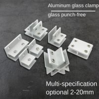 90-degree 180-degree glass clip glass cabinet F-shaped cross fixing clip clip glass connector without opening