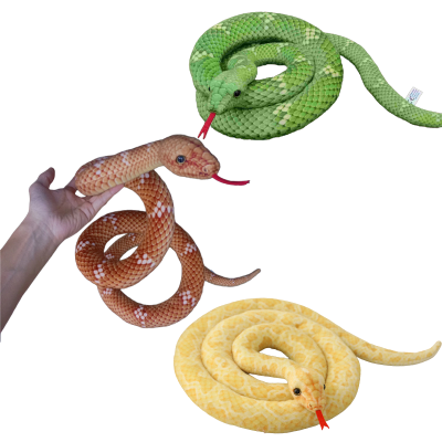 Simulation Tricky Plush Multicolor Snake Type Anaconda Snakesss Kids Toy Gifts