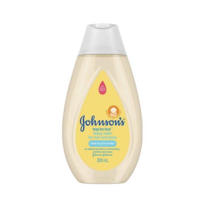 johnsons-จอห์นสัน-ท็อปทูโท-เบบี้-บาธ-สบู่เหลวอาบสระ-ขนาด-200-มล-1-ขวด