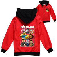 ROBLOXSเด็กซิปเสื้อแขนยาวHooded Coatเสื้อกันหนาวการ์ตูนเด็กCoat Zipperเสื้อสเวตเตอร์ถักเสื้อแขนยาว8377เสื้อผ้าเด็กใส่ลำลองสำหรับฤดูใบไม้ร่วงฤดูหนาวหลวมเสื้อคาร์ดิแกนกีฬา