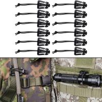 ；’；‘、。 10Pcs Molle Web Dominators With Elastic String Outdoor Molle Accessories For Backpacks Weing Clips Tactical Molle Attachments