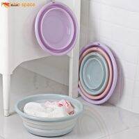 Portable Foldable Washbasin Round Bathroom Washbasin for Laundry Camping Travel