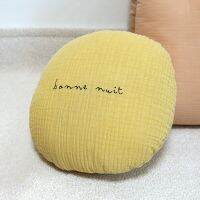 หมอนทารกแรกเกิด MILANCEL หมอน Comfort ผ้ากอซน่ารักสำหรับเด็กวัยหัดเดิน Bantal Sandaran Kepala ปักรูปตัวอักษร