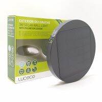 LUCECO ไฟ LED ผนังโซล่าร์เซลล์ LEXSDW30G6-GH สีดำ