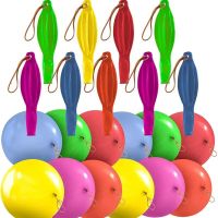 10Pcs Punch Balloons with Rubber Band 18inch Thicken Fun Ballon Birthday Party Baby Shower Kids Daily Games Wedding Decoration Balloons