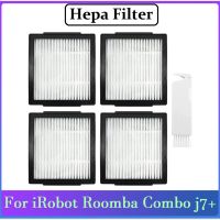 4PCS Hepa Filters Replacement for IRobot Roomba Combo J7+ Robotic Vacuum Cleaner Spare Parts Accessories Washable Filters