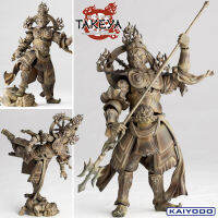 Model โมเดล ของแท้ 100% Kaiyodo จาก Revoltech Takeya Jikokuten Dhrtarastra จิโกะกุเท็น ท้าวธตรฐ รูปปั้นเทพเจ้า No.005 EX Wooden Style Ver Original from Japan Figma ฟิกม่า Anime ขยับแขน-ขาได้ ของขวัญ อนิเมะ การ์ตูน มังงะ Doll ตุ๊กตา manga Figure ฟิกเกอร์