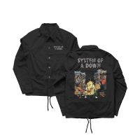 COD ☜✥ The Outline Shop27dgsd6gfd Coach JACKET SYSTEM OF A DOWN Coach Jacket Men Women METAL BAND SOAD