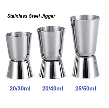 3Size Stainless Steel Measuring Cup Measure Tool Cocktail Drink Mixer  Jigger Bar