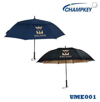 Champkey ร่มกอล์ฟ 2ชั้น  เคลือบกันUVอย่างดี ร่มเปิดอัตโนมัติ คันใหญ่มาก (UME001)