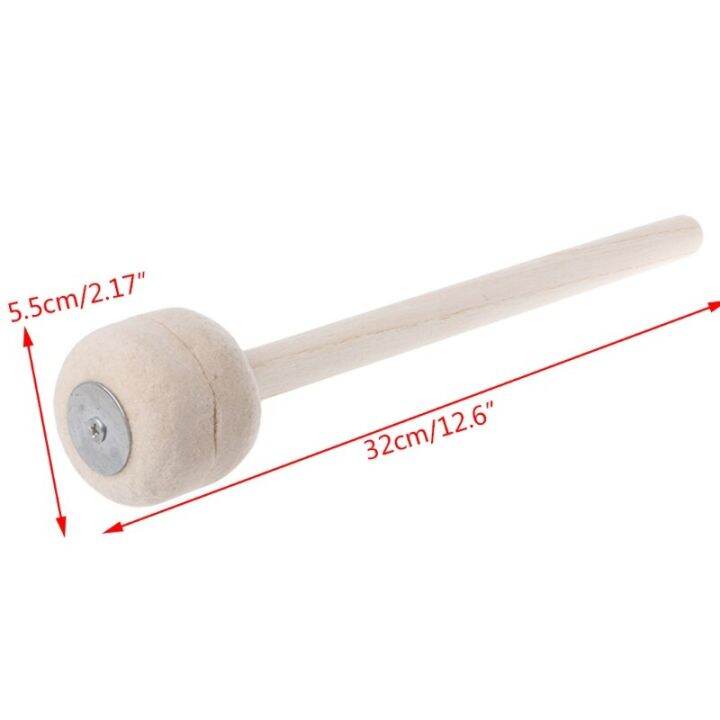 worth-buy-hg-1pc-timpani-mallets-drumsticks-ด้ามไม้สักหลาดนุ่ม