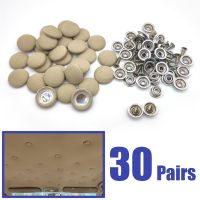 30pcs Car Interior Roof Buckles Headliner Ceiling Cloth Fixing Screw Care Fabric Buckle Rivets Retainer Cap Repair Automotive