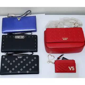 Victoria's Secret, Bags, Victorias Secret Wallet Black Mixed Stud