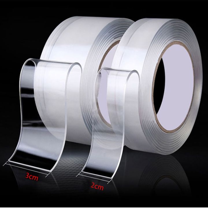 3m-50mm-nano-double-sided-tape-transparent-reusable-waterproof-accessori-products-bathroom-self-adhesive-tape-non-marking-kitche-adhesives-tape