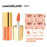 Erya Shop เครื่องสำอางผู้หญิง LAMUSELAND Liquid Blush 4เครื่องสำอางสี