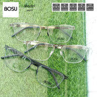 ?กรอบแว่นตา โลหะ น้ำหนักเบา ใส่สบาย BOSU รุ่น T8577 เต็มกรอบสีดำ/เทา/เงิน วัสดุ Titanium บริการตัดเลนส์สายตาราคาถูก