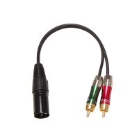 DC3.5 Two Monobalance Copper Audio Cable Goldplated Male Head XLR Balanced Cable