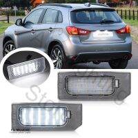 2X สำหรับ Mitsubishi ASX 2010 2011 2012 2013 2014 2015 2016-2020ป้ายทะเบียน LED แผ่นเรืองแสงด้านหลังชุดหลอดไฟ OEM #8341A132