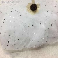 ✷✧○ 150cmx100cm/pc Shiny Star Mesh Tulle Fabric Beautiful Wedding Dress Clothing Decoration Material DIY Mantilla Sewing Supplies