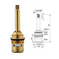 ✚✵ 89mm Hudson Reed 3/4 Brass Quick Opening Ceramic Valve Core Plumbing Hardware Accessories