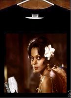 Diana Ross T เสื้อ Diana Ross Lady ร้องเพลง BLUES TEE เสื้อ