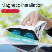 【CW】 Universal solar remote control signal receiving shark fin antenna anti rear end collision warning lamp LED