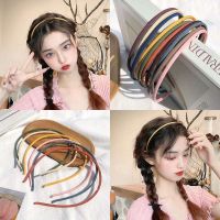 【CW】 Small fresh headband women wild go out frosted pressure hair hole wash face with teeth slip candy thin