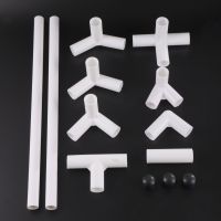 【YF】▤▩  19mm Straight Elbow Tee 4-Way Joint 120 135 Pipe Wardrobe Tent Shoe Rack Fitting 2Pcs