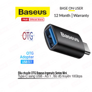Bộ chuyển đổi OTG Mini dòng Baseus Ingenuity Type-C sang USB