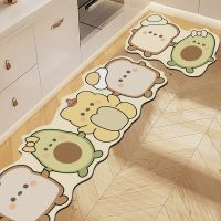 Cute Kitchen Mats Absorbent Long Carpet Anti-Slip Runner Rugs Cartoon Kitchen Rug Hallway Entrance Doormat Alfombra 러그