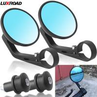 7/8 Universal Motorcycle CNC Aluminum Rear View Adjustable Handle Bar End Side Blue Mirrors For Motorbike Street Bike Replace Mirrors