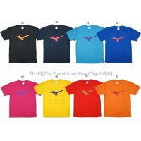 ✁✘ MIZINO cotton training badminton uniform short sleeve T-shirt for men and women summer