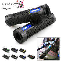 Wellsunny สำหรับ SUZUKI คาร์บอนไฟเบอร์รถมอเตอร์ไซด์ Grip ปลอกแฮนด์มอเตอร์ไซค์ Hand Bar ปลอกใส่แฮนด์รถจักรยานยนต์7/8 "22Mm Universal สำหรับ SUZUKI Shogun RR 125 SXR600 GS500 GSXR750 GSXR1000 GSXR1300 GSX600F SV650 TL1000S TL1000R