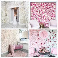 （A SHACK） 40x60เซนติเมตร SilkFlower ผนังดอกไม้ประดิษฐ์ DIY แต่งงานตกแต่งผนังการถ่ายภาพฉากหลังทารกฝักบัวร้านพื้นหลัง