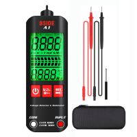 A1 Mini Multimeter LCD Digital Tester Voltage Detector 2000 Counts DC/AC Voltage Frequency Resistance NCV True RMS Meter Electrical Trade Tools Tester