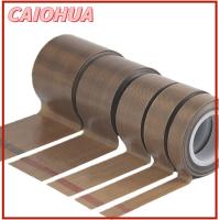 CAIOHUA 10m/Roll กันน้ำกันน้ำได้ ฉนวน เครื่องดูดสูญญากาศ เครื่องปิดผนึกกาว ทนต่ออุณหภูมิสูง เทปไฟเบอร์ เทปเทฟลอนผ้า