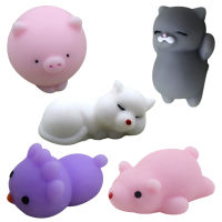 FUN 5Pack Cute Animal Toys Stress Relief Set Slow Rising Fidget Toys for Kids Slow Rising Stress Reliever Squishy Toys Set