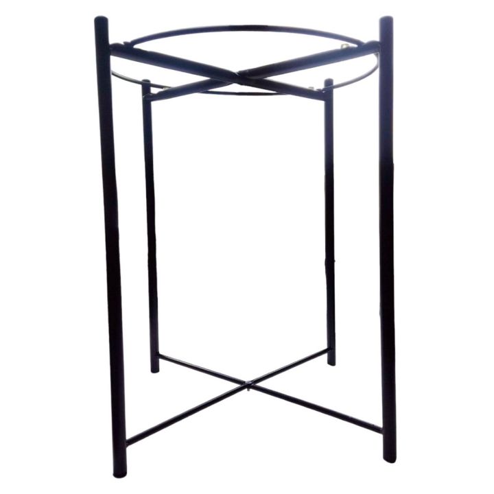 โต๊ะกาแฟทรงกลม-ขนาดเส้นผ่านศูนย์กลาง-42ซ-ม-สูง52ซ-ม-โต๊ะกลมโมเดิร์น-มินิมอล-สีดำ