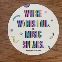 Gadhouse แผ่นยางรองแผ่นเสียง Slip mat (Where Words Fails,) ขนาด7นิ้ว