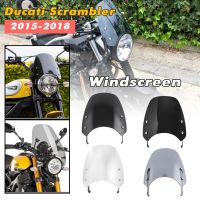 AMARK กระจกกระจกโล่หน้าจอ Visor D Eflector ป้องกันสำหรับ Ducati Scrambler 2015 2016 2017 2018 2019 2020รถจักรยานยนต์หน้าจอ F Airing ชิ้นส่วน