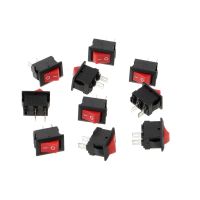 10 Pcs 2 Pin 10x15mm SPST ON/OFF Soldering Terminal Boat Rocker Switch 3A AC 250 DropShipping